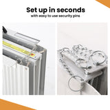 EQUIPMED 152cm Portable Folding Aluminium Access Ramp, 272kg Rated, for Wheelchair, Mobility Scooter, Rollator - 45-Degree Angle