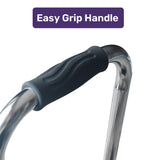 Equipmed Bath and Shower Assistance Step Mobility Aid, 150kg Max Capacity, with Handle Height Adjustment - Front View