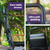 EQUIPMED Electric Folding Wheelchair, Long Range, Airline Approved, Aluminium Frame, Lithium Battery, Black - Extra Image