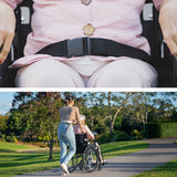 Equipmed 24 Inch Folding Bariatric Wheelchair, XL Wide Design, 136kg Capacity, Park Brakes, Retractable Armrests, Dark Grey Hammertone - Extra Image