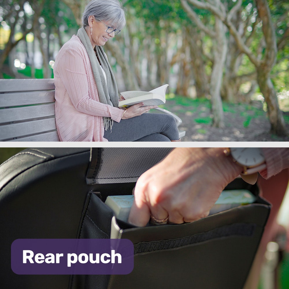 EQUIPMED FreeLite+ Mid-Sized Foldable Electric Mobility Scooter, Lithium Battery, Long Range and Easy Charging, Red