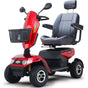 Equipmed ProRider Ultra Large-sized, High Power, Strong Climber, Varied Terrain, 200kg Capacity Mobility Scooter - Red