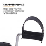 PROFLEX Foldable Mini Pedal Exerciser with Adjustable Resistance