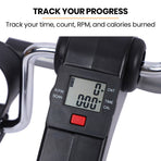 PROFLEX Foldable Mini Pedal Exerciser with Adjustable Resistance