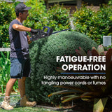 POWERBLADE HH4 20V Cordless Electric Hedge Trimmer Kit, with Lithium Battery and Fast Charger - 45-Degree Angle