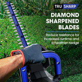 POWERBLADE HH4 20V Cordless Electric Hedge Trimmer, Skin Only - Close-Up Angle