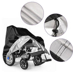 EQUIPMED Large Waterproof Electric Wheelchair Cover, Black