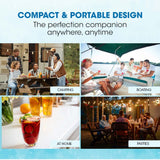 POLYCOOL 2L Portable Ice Cube Maker Machine Automatic with Control Panel, Red - Extra Image