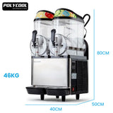 POLYCOOL 24L Double Tank Commercial Slush Machine, Quality Donper Compressor, Frozen Slushy Maker - Extra Image
