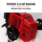 BAUMR-AG 2 Stroke 52cc Petrol Jackhammer, with 2 Chisels, Carry Bag - Front View