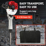 BAUMR-AG 2 Stroke 52cc Petrol Jackhammer, with 2 Chisels, Carry Bag - Extra Image