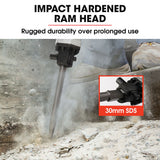 Baumr-AG 4 Stroke Petrol Jackhammer, with 2 Chisels, Carry Bag - Low Angle