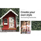 ROVO KIDS Cubby House Wooden Cottage Outdoor Furniture Playhouse Children Toy - Side View
