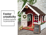 ROVO KIDS Cubby House Wooden Cottage Outdoor Furniture Playhouse Children Toy - Top-Down View