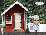ROVO KIDS Cubby House Wooden Cottage Outdoor Furniture Playhouse Children Toy - Low Angle