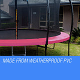 UP-SHOT 16ft Replacement Trampoline Pad Reinforced Springs Outdoor Safety Round - Front View