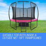 UP-SHOT 16ft Replacement Trampoline Pad Reinforced Springs Outdoor Safety Round - Rear View