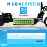 BULLET TRZ Electric Scooter 140W Adjustable and Foldable for both Adults / Kids - Rear View