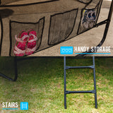 Up-Shot 8ft Round Trampoline Enclosure Safety Net Mat Spring Pad Ladder - Extra Image