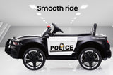 ROVO KIDS Ride-On Car Patrol Electric Battery Powered Toy Black - 45-Degree Angle