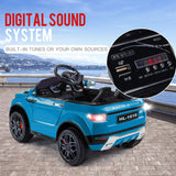ROVO KIDS Ride-On Car Electric Battery Childrens Toy Powered w/ Remote 12V Blue - Top-Down View