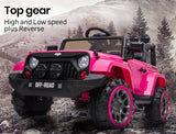 ROVO KIDS Electric Ride On Car 12V 4WD Jeep Inspired Girls Toy Battery Girls - Side View