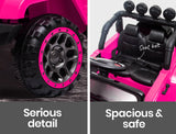 ROVO KIDS Electric Ride On Car 12V 4WD Jeep Inspired Girls Toy Battery Girls - Extra Image