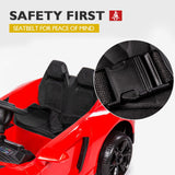ROVO KIDS Ride-On Car LAMBORGHINI Inspired - Electric Toy Battery Remote Red - Low Angle