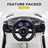 ROVO KIDS Ride-On Car LAMBORGHINI Inspired Electric Toy Battery Remote White - Extra Image