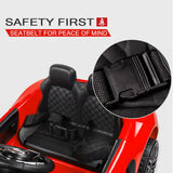 Rovo Kids Kids Ride-On Car Licensed AUDI R8 SPYDER Battery Electric Toy Remote 12V Red - Low Angle