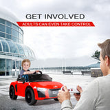 Rovo Kids Kids Ride-On Car Licensed AUDI R8 SPYDER Battery Electric Toy Remote 12V Red - Extra Image