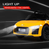 Rovo Kids Kids Ride-On Car Licensed AUDI R8 SPYDER Battery Electric Toy Remote 12V Yellow - Extra Image