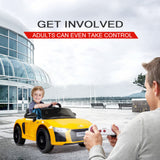 Rovo Kids Kids Ride-On Car Licensed AUDI R8 SPYDER Battery Electric Toy Remote 12V Yellow - Extra Image