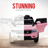 ROVO KIDS Ride-On Car Electric Battery Childrens Toy Powered w/ Remote 12V Pink - Close-Up Angle