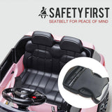 ROVO KIDS Ride-On Car Electric Battery Childrens Toy Powered w/ Remote 12V Pink - Low Angle