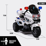 ROVO KIDS Electric Ride-On Patrol Motorbike S1K-Inspired Battery Police Toy Bike - Rear View