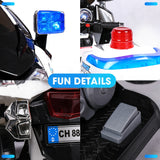 ROVO KIDS Electric Ride-On Patrol Motorbike S1K-Inspired Battery Police Toy Bike - Extra Image