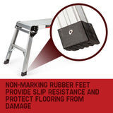 Bullet 50cm Tall Folding Work Platform Aluminium Painting Dry Wall Car Washing - Top-Down View