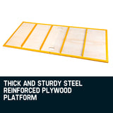 Baumr-AG 450kg Mobile Scaffold High Work Platform Scaffolding Portable - Top-Down View