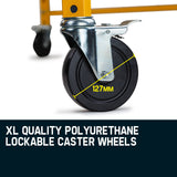 Baumr-AG 450kg Mobile Scaffold High Work Platform Scaffolding Portable - 45-Degree Angle