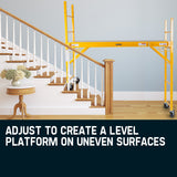 Baumr-AG 450kg Mobile Scaffold High Work Platform Scaffolding Portable - Low Angle