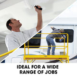 Baumr-AG Safety Guard Rail for Adjustable Mobile Scaffold - Close-Up Angle
