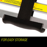Bullet 3.8m Telescopic Aluminium Ladder Alloy Extension Extendable Steps Multi Portable - Low Angle