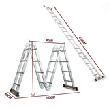 BULLET Pro 4.7m Multi-Purpose Ladder Aluminium Extension Folding Adjustable Step - Extra Image