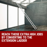 Bullet 5.8m Multipurpose Ladder Aluminium Extension Folding Adjustable Step - Extra Image