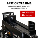 Baumr-AG 10 Tonne Electric Hydraulic Wood Log Splitter - HPS3800E - 45-Degree Angle