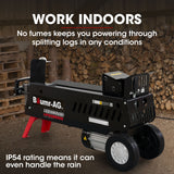 Baumr-AG 10 Tonne Electric Hydraulic Wood Log Splitter - HPS3800E - Low Angle