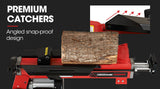 Baumr-AG 9 Ton Electric Log Splitter 9T Wood Cutter Hydraulic Fire Wood Block Axe Small Machine - 45-Degree Angle