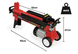 Baumr-AG 9 Ton Electric Log Splitter 9T Wood Cutter Hydraulic Fire Wood Block Axe Small Machine - Rear View