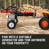Baumr-AG 20 Ton Electric Log Splitter 20T Heavy-Duty Wood Cutter Hydraulic Fire Wood Block Axe - Low Angle